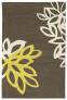 Judy Ross Hand-Knotted Custom Wool Lagoon Rug iron/parchment silk/yellow