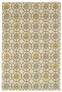 Judy Ross Hand-Knotted Custom Wool Small Pinwheels Rug parchment/blonde/gold silk