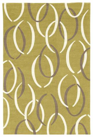 Judy Ross Hand-Knotted Custom Wool Links Rug pollen/cream/pewter