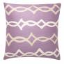 Judy Ross Textiles Hand-Embroidered Chain Stitch Acrobat Throw Pillow lilac/oyster/cream