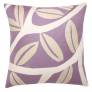 Judy Ross Textiles Hand-Embroidered Chain Stitch Branches Throw Pillow lilac/cream/oyster