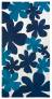 Judy Ross Textiles Cluster Wool Runner cream/midnight/tropical blue