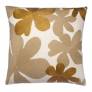 Judy Ross Textiles Hand-Embroidered Chain Stitch Cluster Throw Pillow cream/blonde/gold rayon