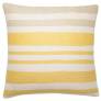 Judy Ross Textiles Hand-Embroidered Chain Stitch Landscape Throw Pillow cream/oyster/yellow