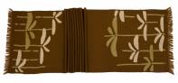 Judy Ross Textiles Hand-Embroidered Wool Dragonfly Scarf rust
