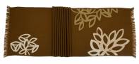 Judy Ross Textiles Hand-Embroidered Wool Lagoon Scarf rust
