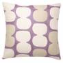 Judy Ross Textiles Hand-Embroidered Chain Stitch Tabla Throw Pillow lilac/cream/oyster