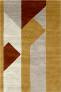 Judy Ross Hand-Knotted Custom Wool Perspective Rug oyster/russet/cream/straw