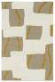 Judy Ross Hand-Knotted Custom Wool Window Rug oyster/gold/gold silk
