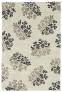 Judy Ross Hand-Knotted Custom Wool Bouquet Rug cream/black/pewter