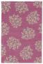 Judy Ross Hand-Knotted Custom Wool Bouquet Rug hibiscus/putty