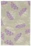 Judy Ross Hand-Knotted Custom Wool Bouquet Rug parchment/lilac/parchment silk