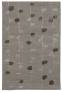Judy Ross Hand-Knotted Custom Wool Calendar Rug silver/silver silk/dark fig silk