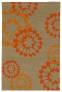 Judy Ross Hand-Knotted Custom Wool Carousel Rug blonde/coral/melon