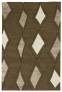 Judy Ross Hand-Knotted Custom Wool Cascade Rug pecan/dark fig/oyster silk/parchment