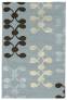 Judy Ross Hand-Knotted Custom Wool Celine Rug celadon/chocolate/parchment silk/celadon silk
