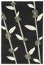 Judy Ross Hand-Knotted Custom Wool Coffee Tree Rug black/parchment/cream/pewter silk