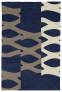 Judy Ross Hand-Knotted Custom Wool DNA Rug midnight/smoke/parchment