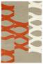 Judy Ross Hand-Knotted Custom Wool DNA Rug oyster/coral silk/cream