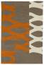 Judy Ross Hand-Knotted Custom Wool DNA Rug stone/melon/parchment