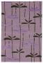 Judy Ross Hand-Knotted Custom Wool Dragonfly Rug mauve/chocolate/lilac silk