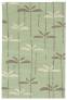 Judy Ross Hand-Knotted Custom Wool Dragonfly Rug celery/smoke/parchment