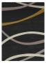 Judy Ross Hand-Knotted Custom Wool Loop Rug black/fog/parchment/yellow