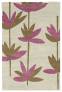 Judy Ross Hand-Knotted Custom Wool Palm Rug parchment/blonde/raspberry silk