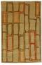 Judy Ross Hand-Knotted Custom Wool Procession Rug wheat/tan/red/melon