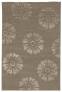 Judy Ross Hand-Knotted Custom Wool Rosette Rug pewter/pewter silk