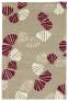 Judy Ross Hand-Knotted Custom Wool Shells Rug oyster/cream/oyster silk/berry