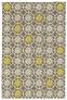 Judy Ross Hand-Knotted Custom Wool Small Pinwheels Rug pewter/parchment/yellow