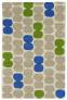 Judy Ross Hand-Knotted Custom Wool Tabla Rug parchment/oyster/lime/marine