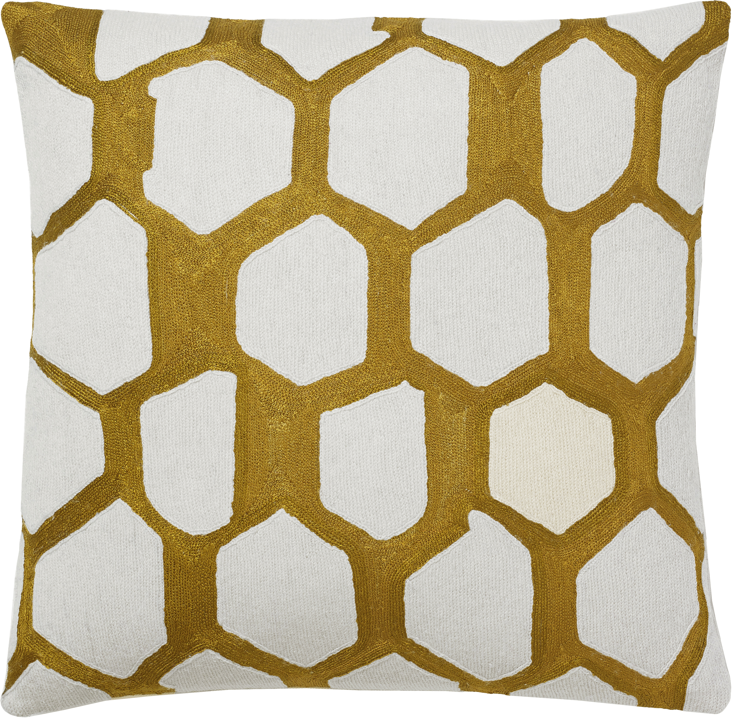 Hand-Embroidered Chain Stitch Pillows: 18x18 :: Quartz Judy Ross Textiles