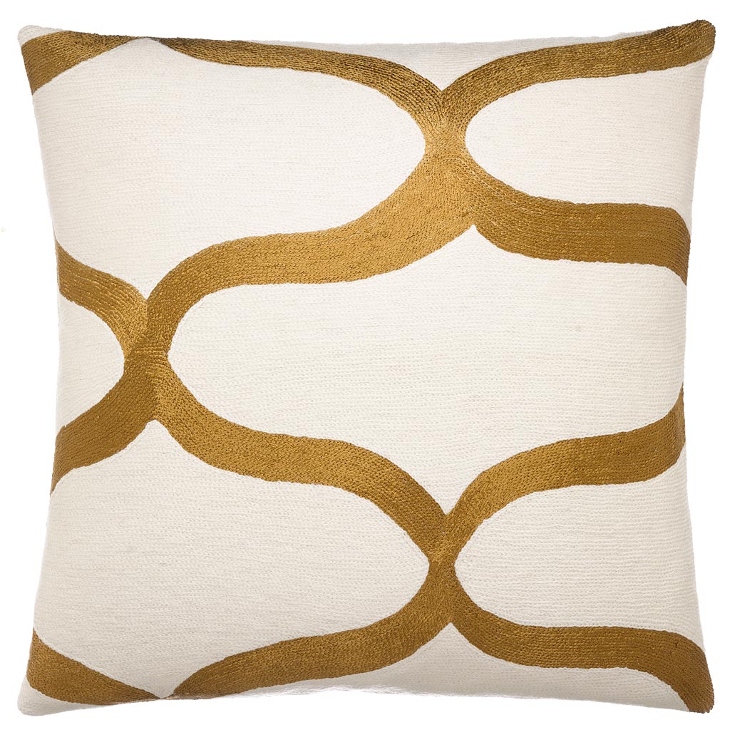 cream and gold throw pillows