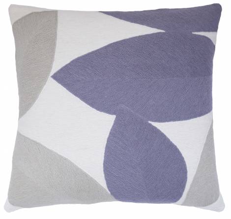 pillowsSpringcream/ice/syren Judy Ross Textiles Hand-Embroidered Chain Stitch Spring Throw Pillow cream/ice/syren