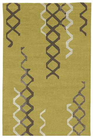 Judy Ross Hand-Knotted Custom Wool Arbor Rug pollen/iron/parchment silk/iron silk