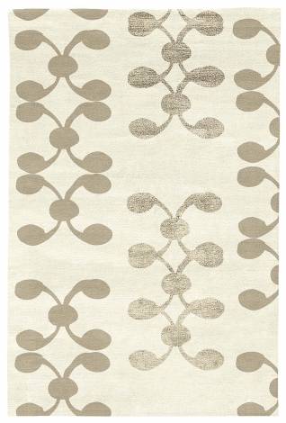 Judy Ross Hand-Knotted Custom Wool Celine Rug cream/oyster/oyster silk