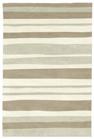Judy Ross Hand-Knotted Custom Wool Horizon Rug cream/oyster/parchment