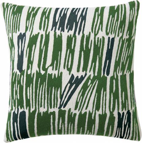 pillowsStaticcream/asparagus/petrol Judy Ross Textiles Hand-Embroidered Chain Stitch Static Throw Pillow cream/asparagus/petrol