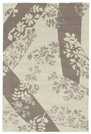rugsstencilparchment/smoke/smoke silk Judy Ross Hand-Knotted Custom Wool Stencil Rug parchment/smoke/smoke silk