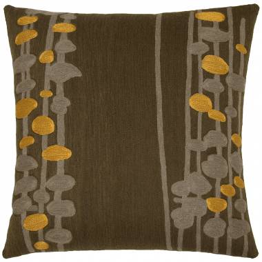 Pillow Seaweed Pillows fig/pewter/gold rayon