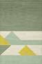 Judy Ross Hand-Knotted Custom Wool Boundary Rug cream/celery/spring green/yellow