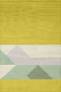 Judy Ross Hand-Knotted Custom Wool Boundary Rug yellow/celery/spring green/cream