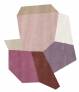 Judy Ross Hand-Knotted Custom Wool Geo Rug dusty pink/cream/mauve/burgundy/carmine/oyster/mushroom