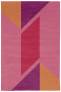 Judy Ross Hand-Knotted Custom Wool Hollywood Rug powder pink/purple/fuchsia/melon