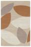Judy Ross Hand-Knotted Custom Wool Petal Rug oyster/smoke/amber/cream
