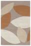 Judy Ross Hand-Knotted Custom Wool Petal Rug smoke/oyster/amber/cream
