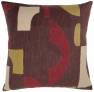 Judy Ross Textiles Hand-Embroidered Chain Stitch Tiles Throw Pillow mauve/raspberry/oyster/pollen