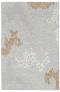 Judy Ross Hand-Knotted Custom Wool Tweed Rug fog/silver/amber/cream